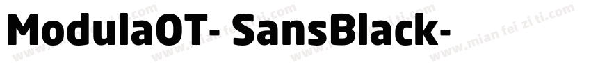 ModulaOT- SansBlack字体转换
